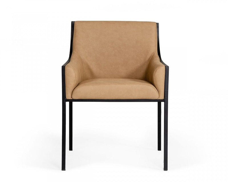Suede Dining Chair - Tan