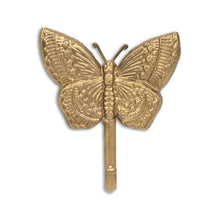 Load image into Gallery viewer, 5" Iron Butterfly Wall Hook - Gold

