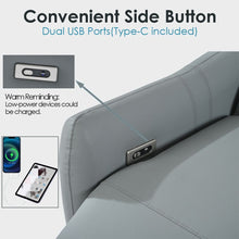 Load image into Gallery viewer, Wall Hugger Power Recliner Chair With USB Port (Type-C)
