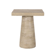 Load image into Gallery viewer, Square Side Table With Pedestal Base
