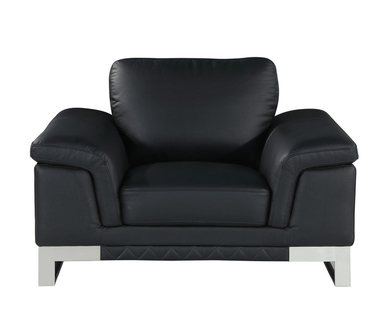 Lovely Leather Chair - Black