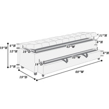 Load image into Gallery viewer, Storage Ottoman With Tufted Seat And Underseat Drawer
