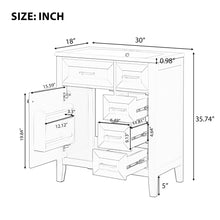 Load image into Gallery viewer, Modern Bathroom Vanity With Sink Combo, 3 Drawers
