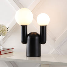 Load image into Gallery viewer, Two Light Novelty Globe Lamp - Black / White
