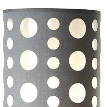 Load image into Gallery viewer, Steel Novelty Floor Lamp With Drum Shade - Silver / Gray And White
