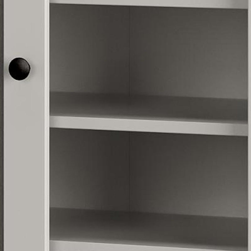 Solid Woodshoe Storage Cabinet (756029) - Off White