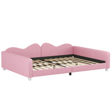 Load image into Gallery viewer, Upholstered Daybed, Sherpa Fabric Sofabed With Cloud-Shaped Backrest
