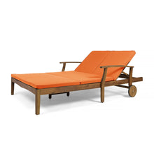 Load image into Gallery viewer, Etherealize - Outdoor Adjustable Double Chaise Lounge With Water Resistant Cushions
