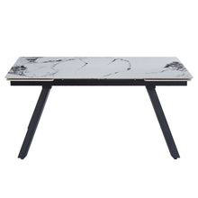Load image into Gallery viewer, Damita - Ceramic Top Dining Table - White &amp; Black
