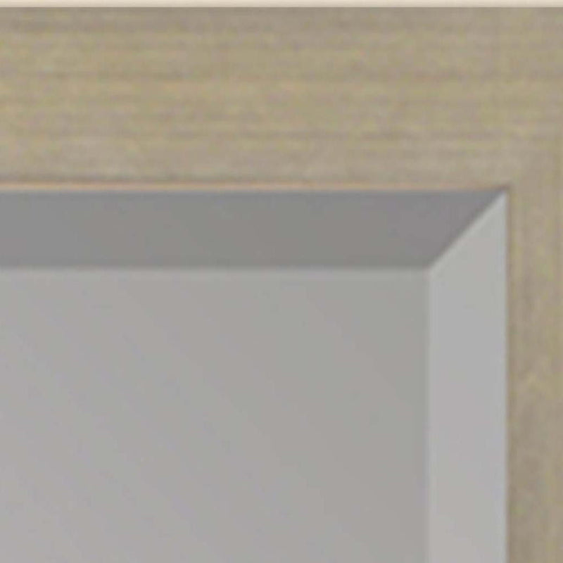 43" Wood Accent Mirror - Silver