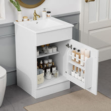 Load image into Gallery viewer, Bathroom Vanity With Sink, Cabinet With Adjustable Shelf

