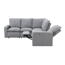 Load image into Gallery viewer, Power Recline Sectional - Gray
