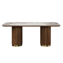 Load image into Gallery viewer, Willene - Ceramic Top Dining Table - Walnut
