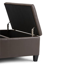 Load image into Gallery viewer, Ellis - Coffee Table Storage Ottoman Contemporary Design
