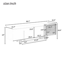 Load image into Gallery viewer, TV Stand With 1 Drawer, 2 Cabinets And Adjustable Shelves
