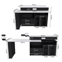 Load image into Gallery viewer, Kitchen Island With Extendable &amp; Rotating Table
