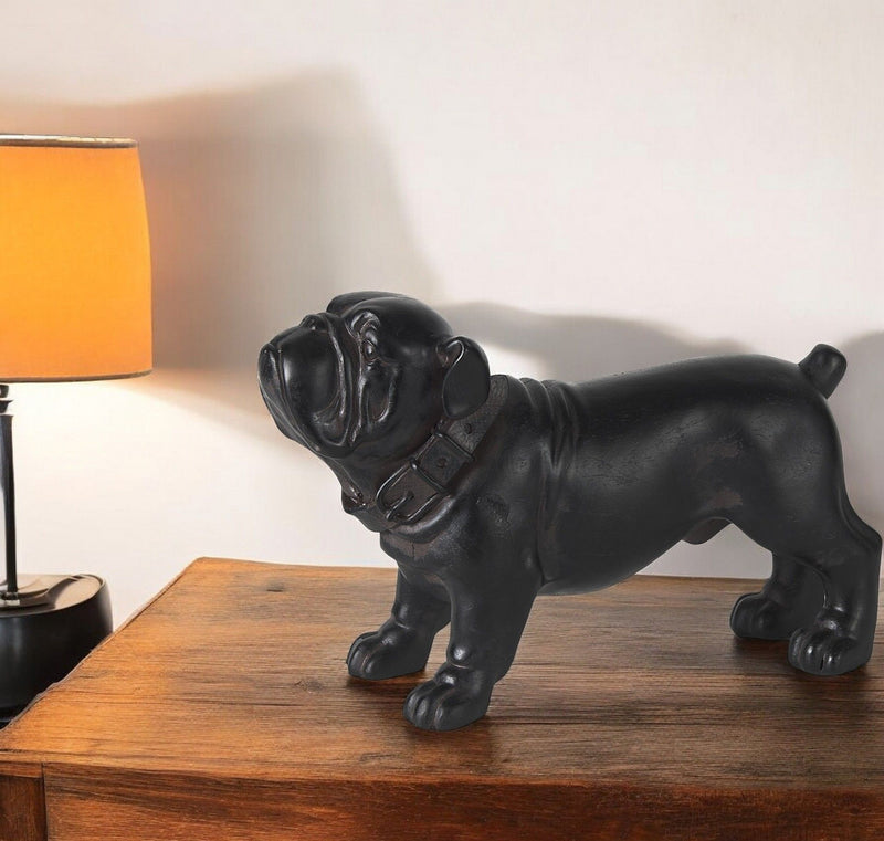 Poly Dog Tabletop Sculpture - Black