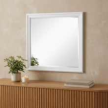 Load image into Gallery viewer, 38" Framed Accent Mirror Square - White

