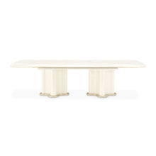 Load image into Gallery viewer, La Terrazza - Double Pedestal Dining Table - Creamy Pearl
