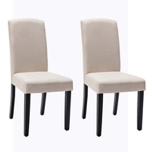 Load image into Gallery viewer, Upholstered Polyester Dining Parsons Chairs (Set of 2) - Beige
