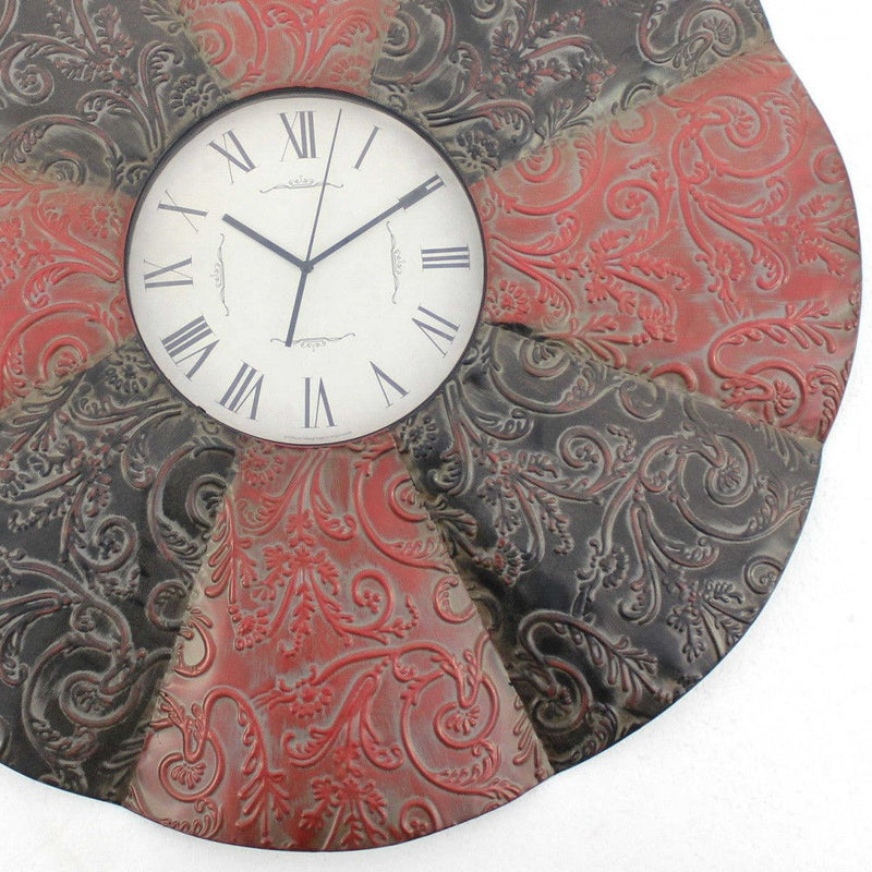 Novelty Analog Wall Clock - Red / Black