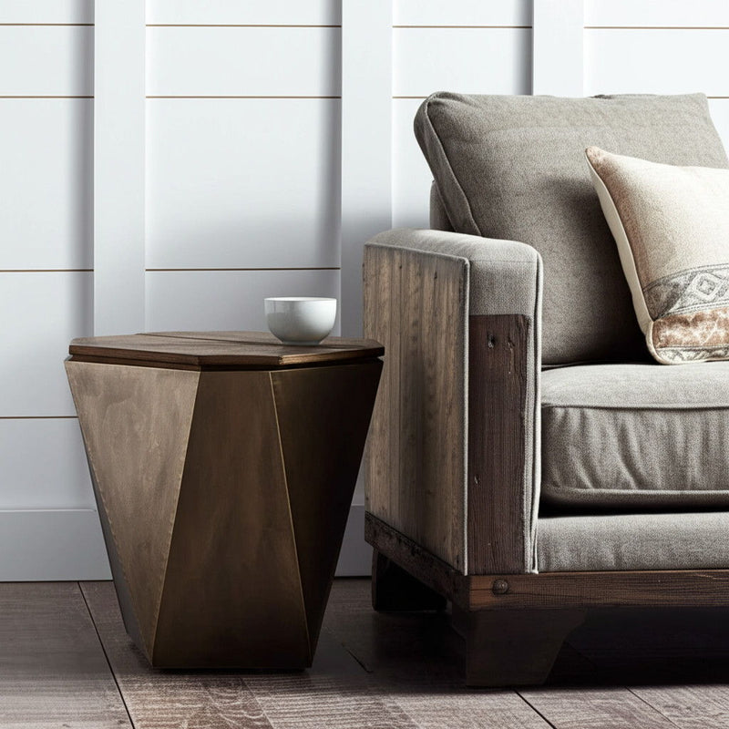 21" Solid Wood End Table - Brown