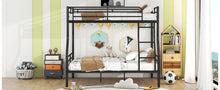 Load image into Gallery viewer, Full XL Over Queen Metal Bunk Bed, Black
