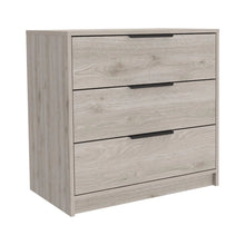 Load image into Gallery viewer, 28" Wood Three Drawer Dresser - Light Gray
