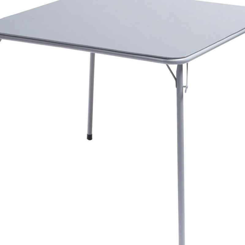 Wood Heavy Duty Plastic And Iron Square Dining Table - Gray
