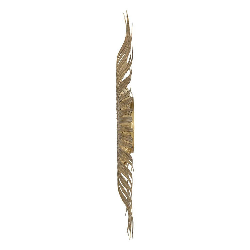 28" Sunburst Iron Framed Accent Mirror - Gold