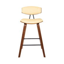 Load image into Gallery viewer, Iron Low Back Counter Height Bar Chair - Cream / Brown
