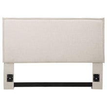 Load image into Gallery viewer, Queen / Full Size Upholstered Headboard With Flange Details - Sand
