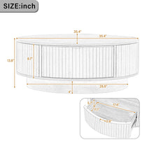 Load image into Gallery viewer, Farmhouse Round Coffee Table With Storage Drawer
