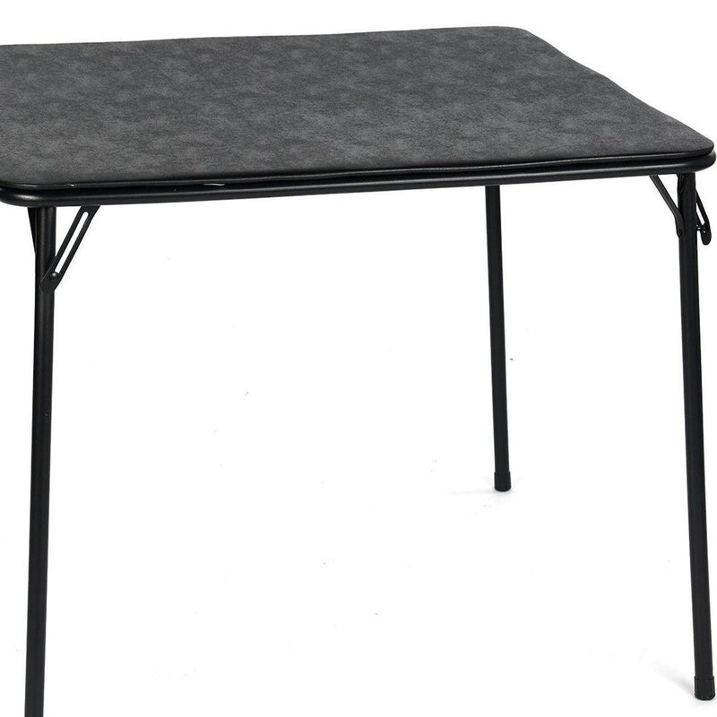 Wood Heavy Duty Plastic And Iron Square Dining Table - Black
