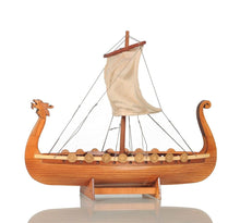 Load image into Gallery viewer, Hand Painted Decorative Boat (401869) - Natural
