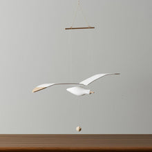 Load image into Gallery viewer, Hanging Seagull Decorative Sculpture - White / White

