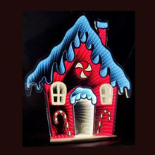 Load image into Gallery viewer, House Christmas Tabletop Sign With LED - Red / White
