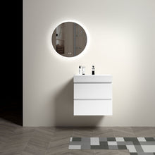 Load image into Gallery viewer, Alice - Bathroom Vanity With Large Storage, Sink Wall Mounted Floating Bathroom Vanity For Modern Bathroom, One-Piece Sink Basin Without Drain And Faucet
