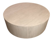 Load image into Gallery viewer, 48" Solid Wood Round Distressed Coffee Table - Natural
