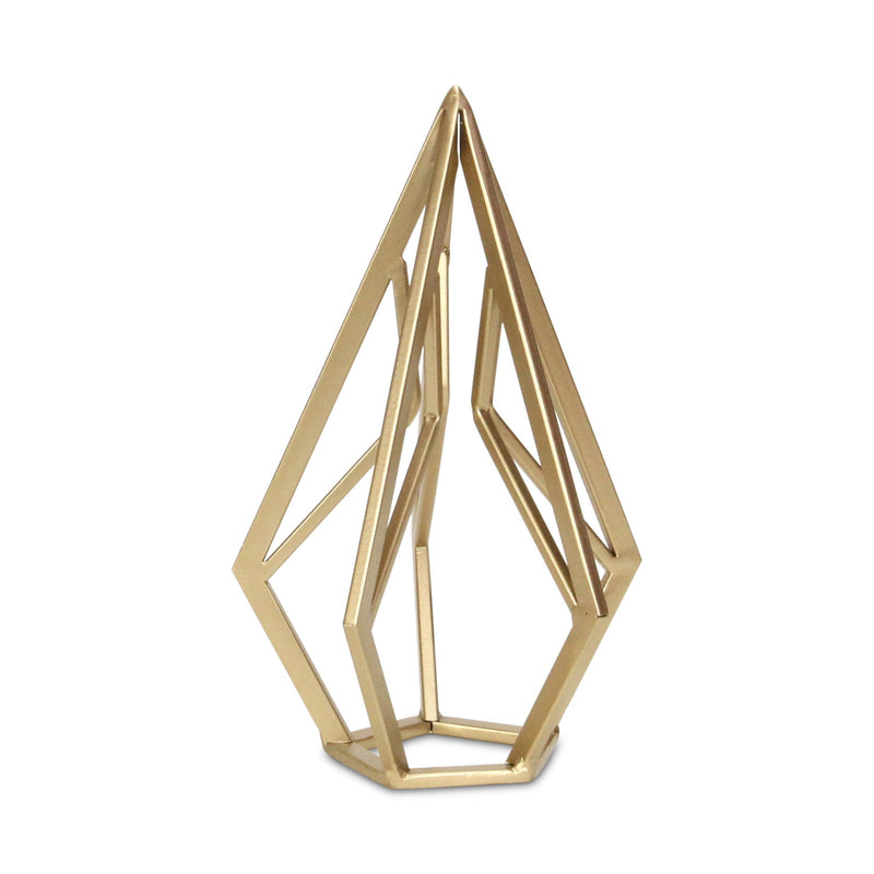 Open Geometric Tabletop Sculpture (635384) - Gold