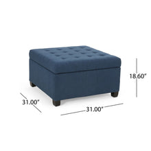 Load image into Gallery viewer, Isabella - Contemporary Ottoman With Storage
