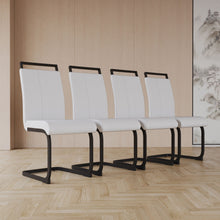 Load image into Gallery viewer, Modern Dining Chairs With High Back Upholstered Design Metal Legs
