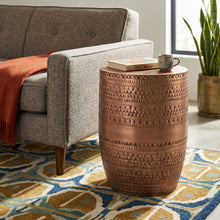 Load image into Gallery viewer, Johnsen - Handcrafted Large Metal Accent Table
