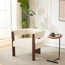 Load image into Gallery viewer, Modern Upholstered Accent Arm Chair With Barrel Back Design
