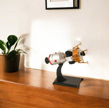 Load image into Gallery viewer, Hand Painted Model Airplane Tabletop Sculpture - Silver / Black
