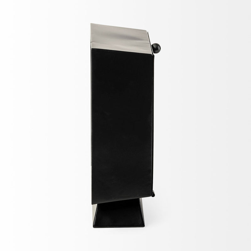 Fabric Table Clock - Black
