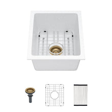 Load image into Gallery viewer, Quartz Composite Undermount Single Bowl Kitchen Sink
