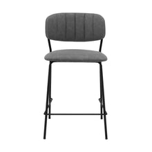 Load image into Gallery viewer, Iron Counter Height Bar Chair - Gray / Black
