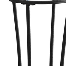 Load image into Gallery viewer, 29" Glass Round End Table - Black And Clear
