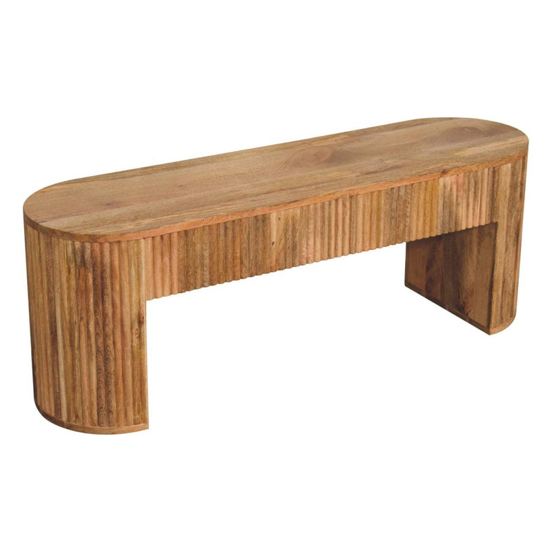 Oval Frame Console Table - Oak